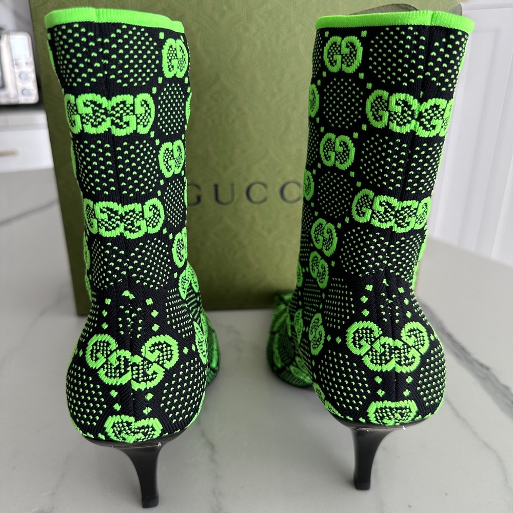 Gucci GG Jersey Tom Technical Fabric Boot - Picture 4 of 9